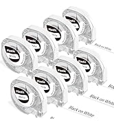 Goknu P12 Label Tape Compatible with DYMO Letratag Refills LT-100H LT-100T 200B, Replacement for ...
