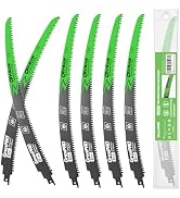 GRENPRO 6 Pack 15" Reciprocating Saw Blades, 6TPI Japanese Teeth Arc Edge CR-V Steel Pruning Saw ...
