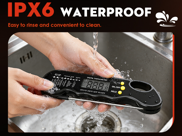 TRAUSI Instant Read Meat Thermometer