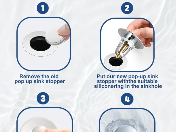 sink stopper easy to install