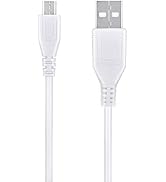 ABLEGRID 3.3ft White Micro USB Charging Power Cable Cord for AUVON Dual Channel TENS Unit 20 Modes