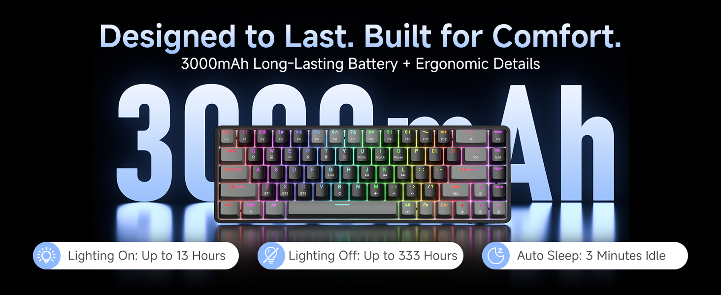 60% wireless mechanical gaming keyboard