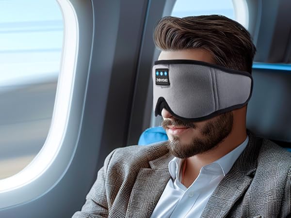 lc dolida sleep headphones bluetooth eye mask weighted sleep mask manta sound sleep mask