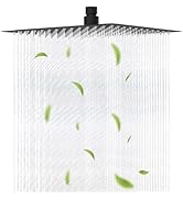 Hibbent All Metal 12 Inch Shower Head, High Pressure Stainless Steel Rain Showerheads, Bathroom R...