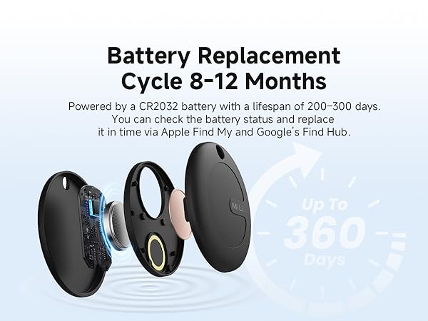 AirTag Bluetooth Tracker iOS or Android, Tracking Tag Key Finder Luggage Tracker Item Locator