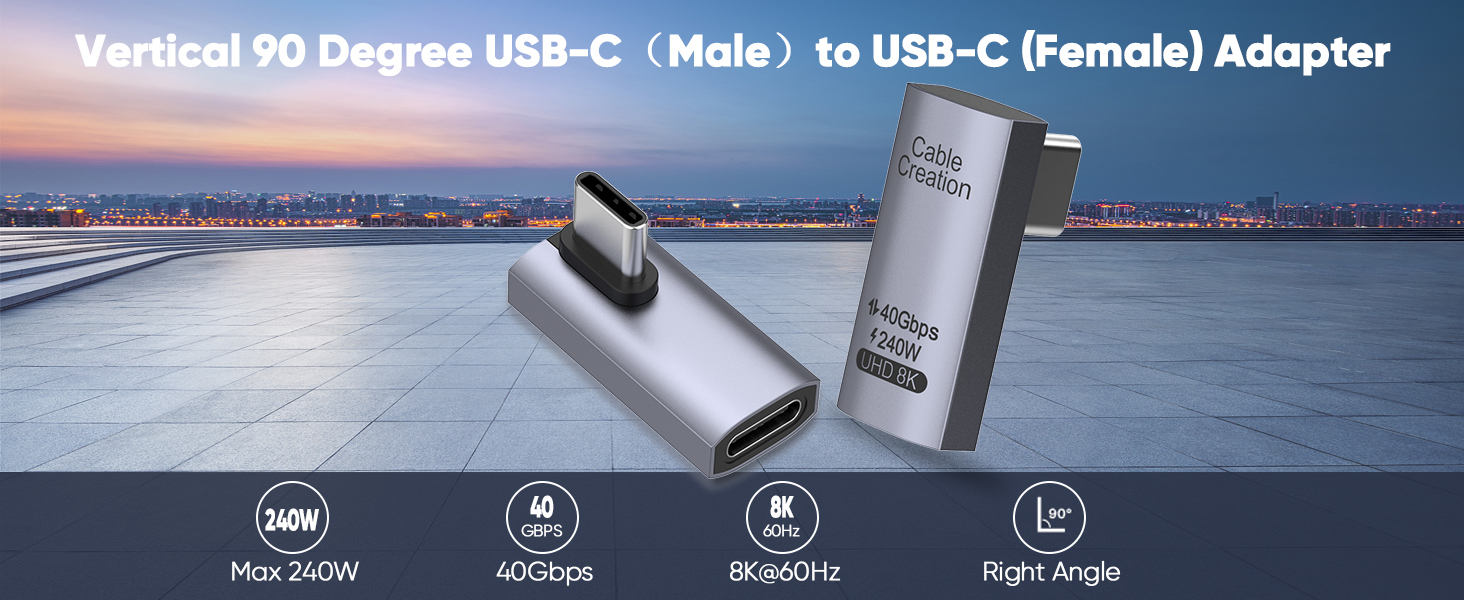 right angle usb c adapter