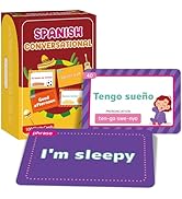 gisgfim 100 Spanish Conversational Phrase Flash Cards Spanish Phrases vocabulary Beginner Sayings...