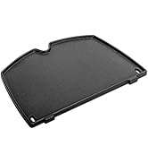 CANDANA Cast Iron Griddle for Gas Grill, Cast Iron Cooking Griddle Parts for Weber Q100 Q120 Q140...