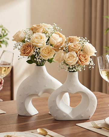 heart vases