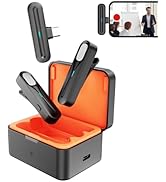 P Panoraxy Wireless Lavalier Microphone for Android USB Type-C Phone, 2 Pack Plug-Play Clip-On Mi...