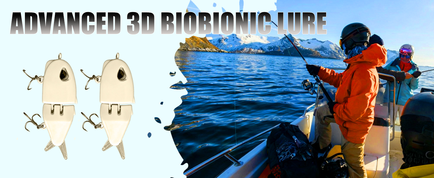 2Pcs Mini Glide Bait for Bass Fishing