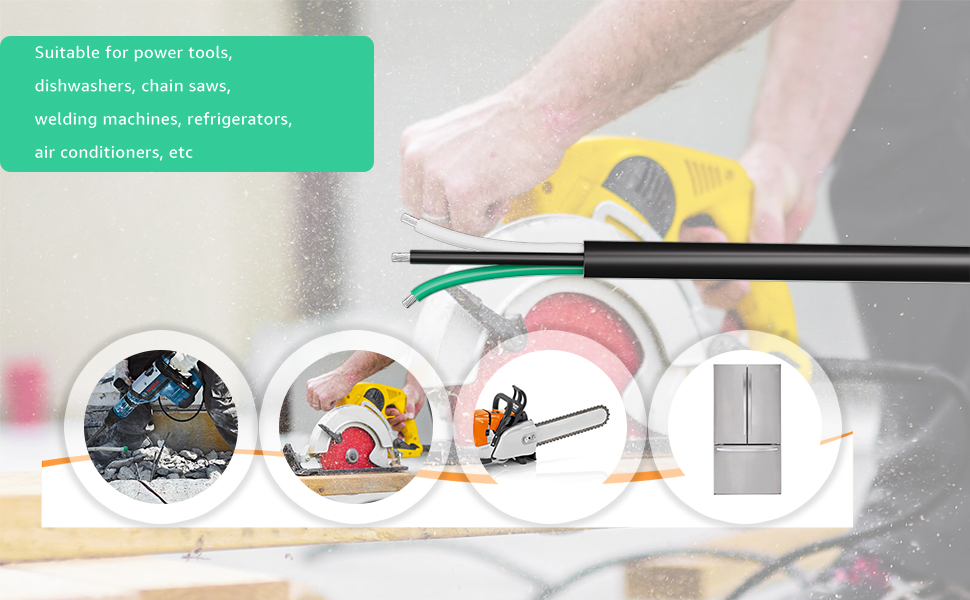 9.84FT Heavy Duty 12 Gauge 3 Prong