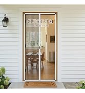 Yotache Updated Retractable Screen Door, Heavy-Duty Aluminum Frame and High-Density Foldable Invi...