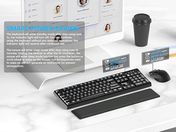 GK50 wireless keyboard and mouse 5