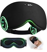 LC-dolida Bamboo Cotton Weighted Bluetooth Sleep Masks, 3D Weighted Sleep Masks with Bluetooth 5....