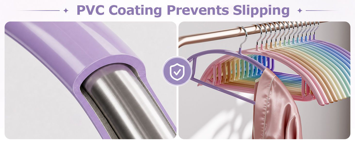 PVC anti-slip clothes hanger