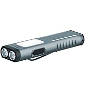 Annteneo Rechargeable EDC Flashlight with Sound Beeper, Portable Flat Pocket Flashlights, Small M...