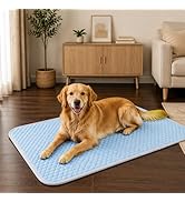 GOLOPET Dog Cooling Mat Ice Breathable Fabric, Solid Silicone Honeycomb Heat Dissipation Structur...