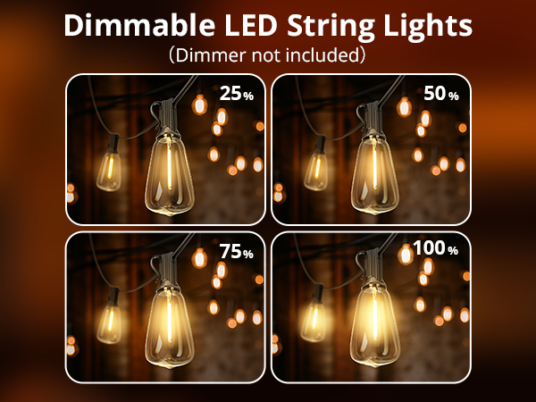 LED string lights outdoor