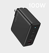 BELAROI 100W USB C Wall Charger Block, 4 Multi Port Compact and Foldable Fast Charger, GaN Fast C...