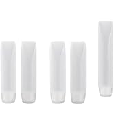 Dwuww 5 Pcs 1 oz Travel Bottles Empty Refillable Toothpaste Tubes Containers Small Mini Size Sque...