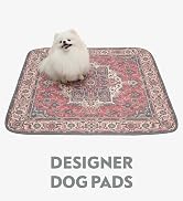 Paw Inspired Designer Dog Pads (2 Pack) | Premium Washable Pee Pads | Reusable Puppy Pads