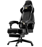 QXC Gaming Chair, Ergonomic Computer Chair with Lumbar Massage &amp; Heat, Video Game Chair with Sile...