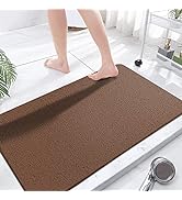 Extra Large Shower Mats Non Slip, 23.6×47.2 Inch, Bath Mat for Shower, Loofah Mats for Shower and...