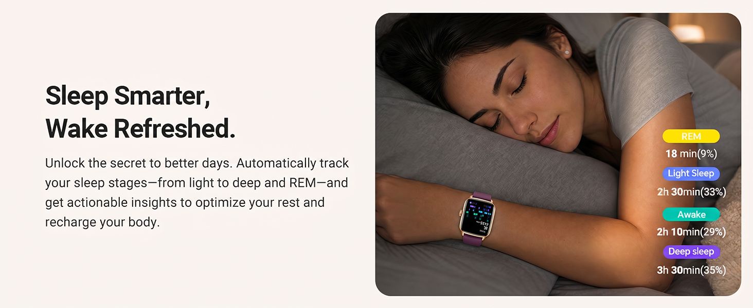 fitness watch with sleep monitoring