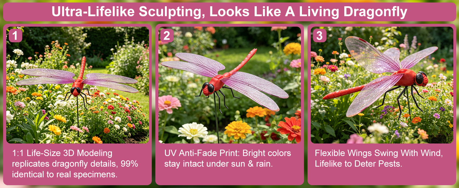 dragon fly wasp deterrent outdoor