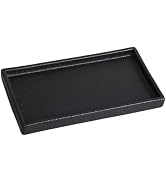 Eyrozia Bathroom Vanity Tray - 11'' Ceramic Rough-Textured Rectangle Countertop Tray, Heavy-Duty ...