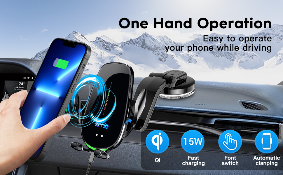 Wireless Car Charger Mount