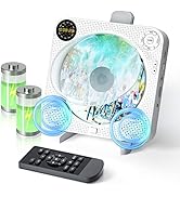 CD Player Portable, Bluetooth CD Player with Speakers Wall CD Player for Home Rechargeable with R...