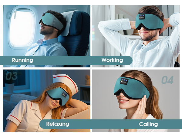 Sleep Headphones Mask Bluetooth 3D Music Eye