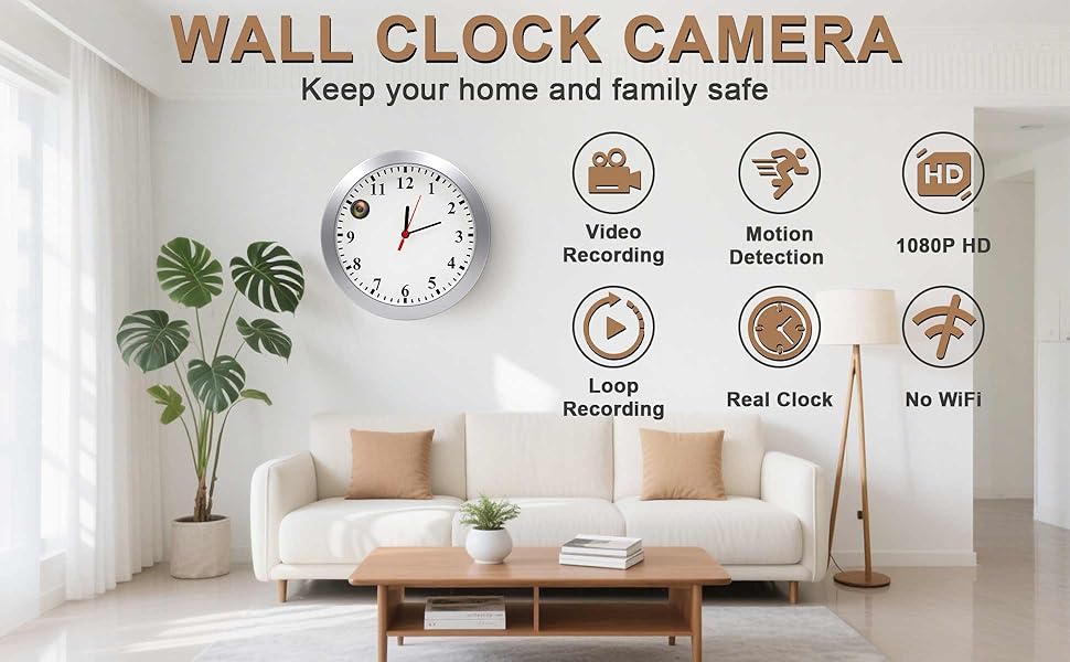 wall clock camera
