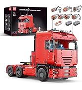 Mould King 19005 Tractor Truck Block Kits Model, MOC Building Blocks Set to Build, Gift for Kids ...