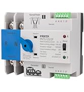 PJERJZN Automatic Transfer Switch for Generator 110V, 2Pole 63A 80A 100A 125A ATS Dual Power Swit...