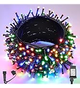 WBao Christmas Lights Indoor Outdoor 300LED 108ft, Super Bright LED Christmas String Lights with ...