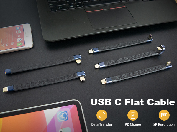usb c flat cable 