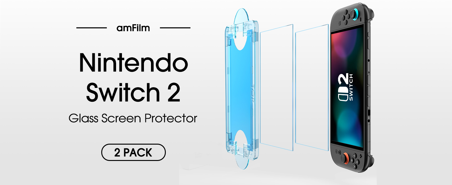 Nintendo Switch 2 Screen Protector Tempered Glass 2025