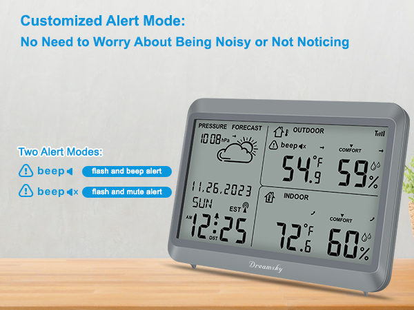 indoor outdoor thermometer hygrometer
