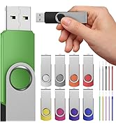FEBNISCTE Flash Drives 8GB USB 3.0 Pack Multicolor 10 Pack for Data Storage High Speed Thumb Driv...
