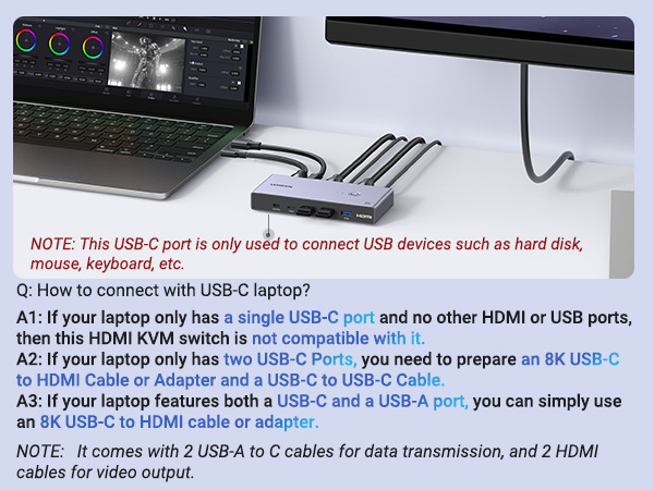 kvm switch hdmi 2 port