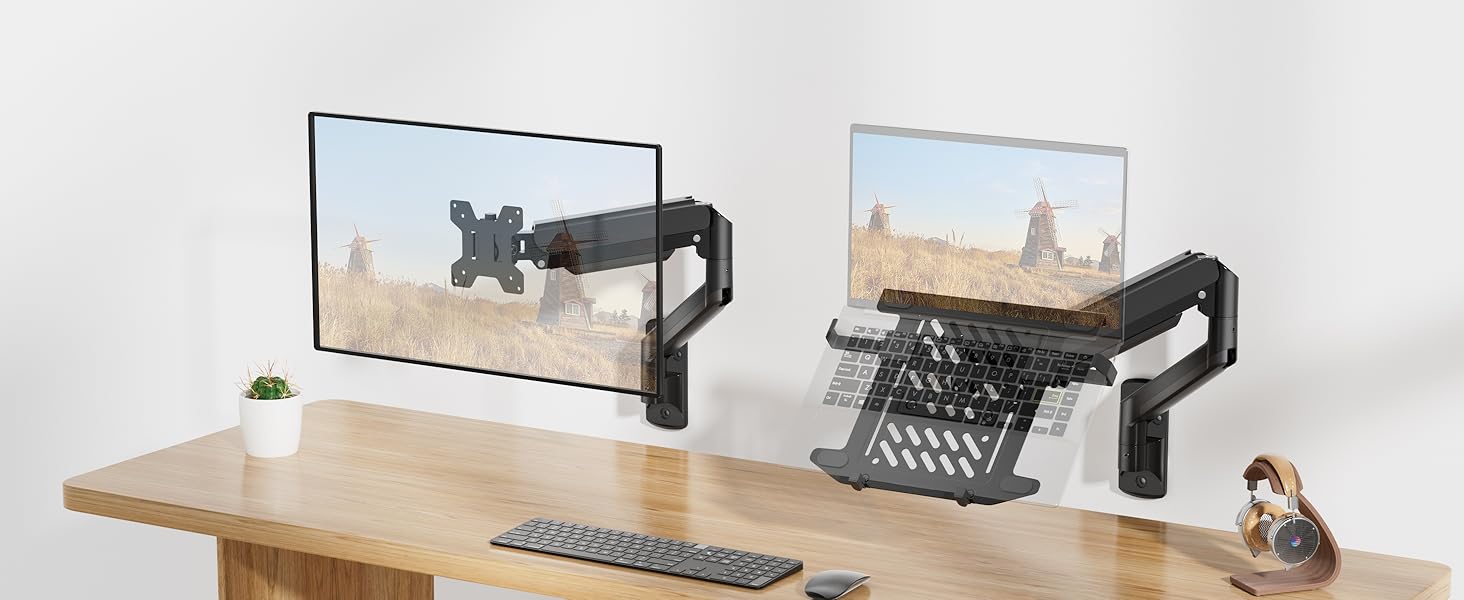  laptop stand monitor arm