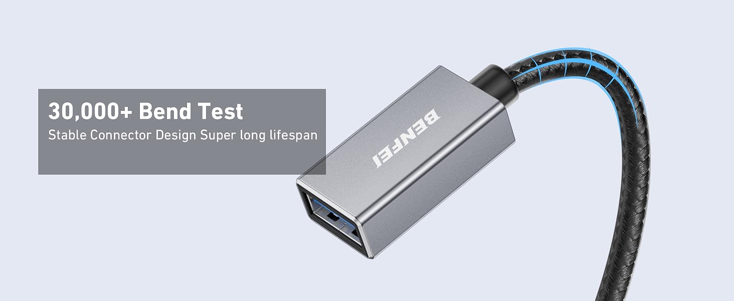 BENFEI USB 3.0 Extension Cable, Nylon Braided