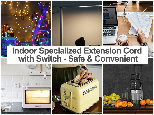 push button extension cord