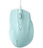 TECKNET USB Wired Mouse, 6-Button Corded Mouse with 4 Adjustable DPI, Optical Computer Mouse with...