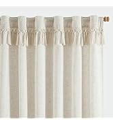 jinchan Curtains with Tassels, Curtains for Living Room 84 Inches Long, Boho Curtains, Rod Pocket...