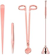 HEYLOURB 4 in 1 Candle Accessory Set,Candle Wick Trimmer Cutter,Candle Snuffer Extinguisher,Candl...