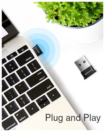 kinivo usb bluetooth 5.1 wireless controller v5.1 dongle ubuntu printer headphones smartphones calls